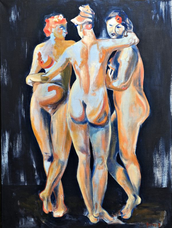 Piece of Academic Retrospective entitled the three graces reinterpretation